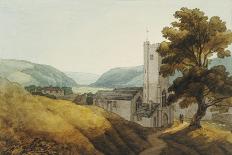 From the Churchyard at Dulverton, Somerset, 1800-John White Abbott-Framed Giclee Print