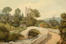 From the Churchyard at Dulverton, Somerset, 1800-John White Abbott-Framed Giclee Print