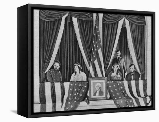 John Wilkes Booth Enters Lincoln's Box-null-Framed Premier Image Canvas