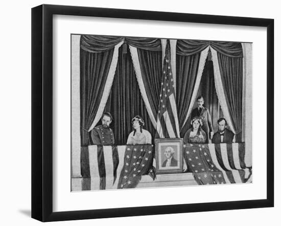 John Wilkes Booth Enters Lincoln's Box-null-Framed Photographic Print