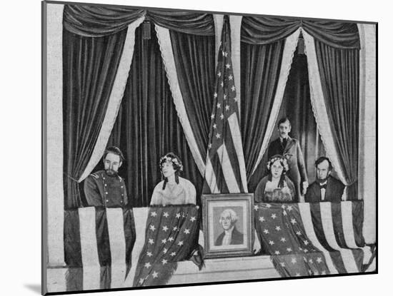John Wilkes Booth Enters Lincoln's Box-null-Mounted Photographic Print