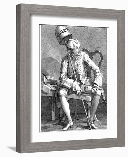 John Wilkes, English Politician, 1763-William Hogarth-Framed Giclee Print