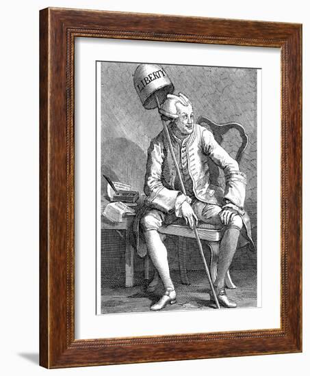 John Wilkes, English Politician, 1763-William Hogarth-Framed Giclee Print