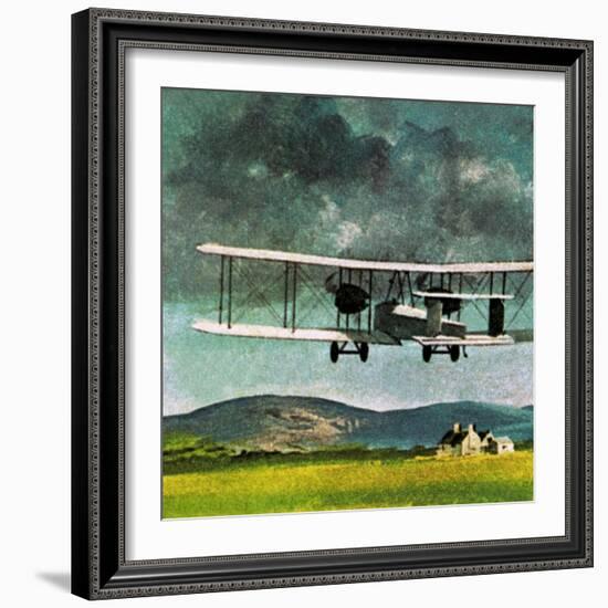 John William Alcock and Arthur Whitten Brown Who Flew across the Atlantic-English School-Framed Giclee Print