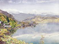 The Lake of Lucerne, Mount Pilatus in the Distance, 1857 (W/C on Paper)-John William Inchbold-Giclee Print