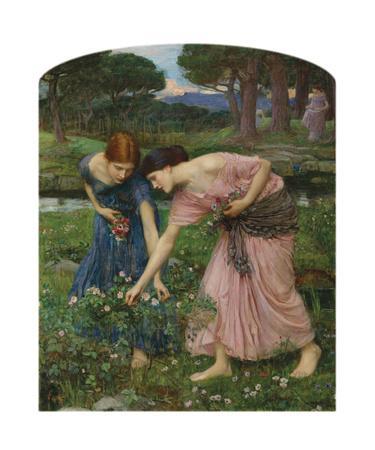 J・W・ウォーターハウス Waterhouse, John William 26x30 Gold Ornate Wood Framed with