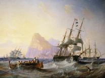 British Men O' War Off Gibraltar, 1855-John Wilson Carmichael-Giclee Print
