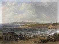 Cullercoats Looking Towards Tynemouth - Flood Tide, 1845-John Wilson Carmichael-Giclee Print