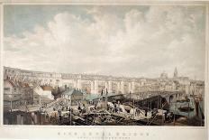High Level Bridge, Newcastle Upon Tyne, Engraved by George Hawkins (1819-52)-John Wilson Carmichael-Giclee Print