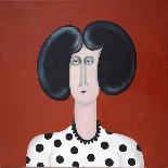 Women in Profile Series, No. 9, 1998-John Wright-Framed Giclee Print