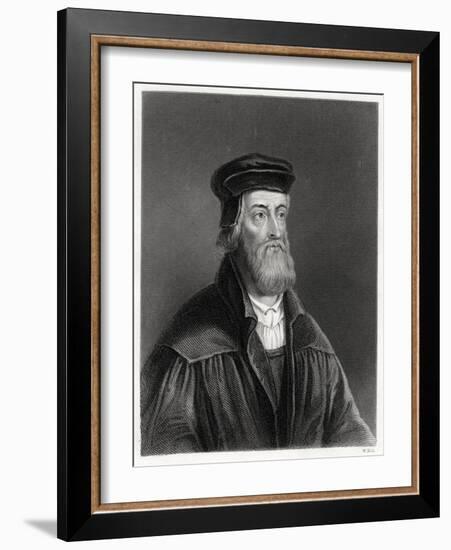 John Wycliffe, English Theologian, 19th Century-W Holl-Framed Giclee Print