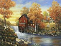 Autumn Sunset at the Old Mill-John Zaccheo-Giclee Print