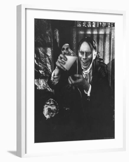 John Zacherle, Star of Shock Theater-Robert W^ Kelley-Framed Premium Photographic Print