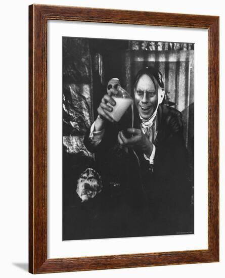 John Zacherle, Star of Shock Theater-Robert W^ Kelley-Framed Premium Photographic Print