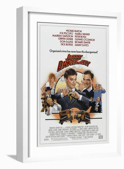 JOHNNY DANGEROUSLY [1984], directed by AMY HECKERLING.-null-Framed Photographic Print