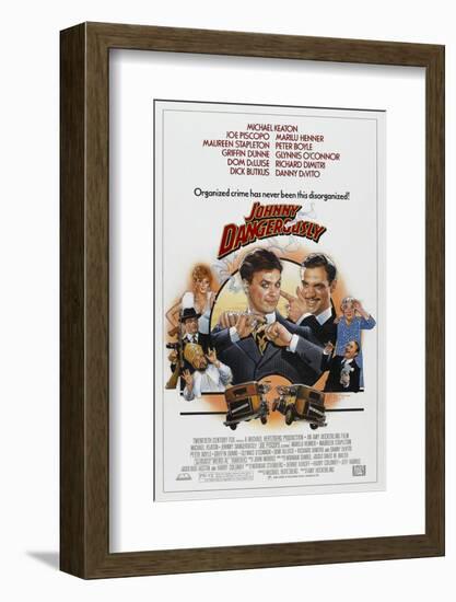 JOHNNY DANGEROUSLY [1984], directed by AMY HECKERLING.-null-Framed Photographic Print