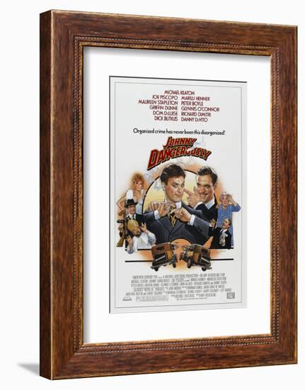 JOHNNY DANGEROUSLY [1984], directed by AMY HECKERLING.-null-Framed Photographic Print