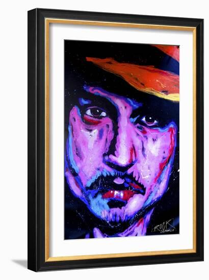 Johnny Depp Art 002-Rock Demarco-Framed Premium Giclee Print