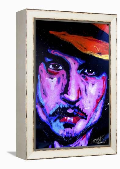 Johnny Depp Art 002-Rock Demarco-Framed Premier Image Canvas