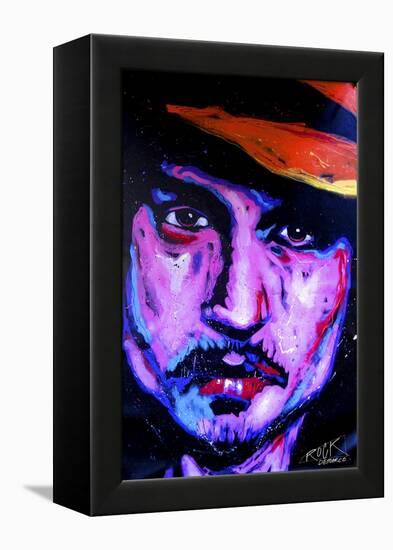 Johnny Depp Art 002-Rock Demarco-Framed Premier Image Canvas