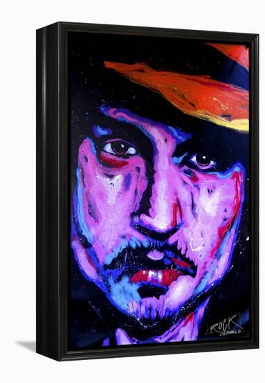Johnny Depp Art 002-Rock Demarco-Framed Premier Image Canvas
