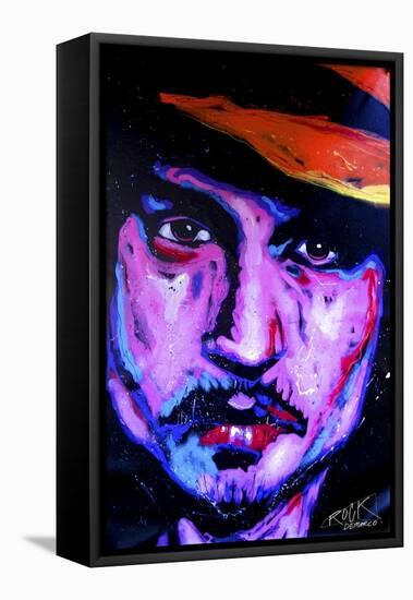 Johnny Depp Art 002-Rock Demarco-Framed Premier Image Canvas