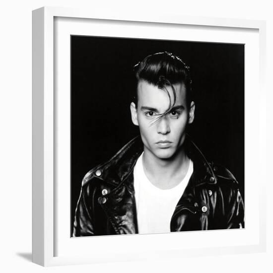JOHNNY DEPP. "Cry-Baby" [1990], directed by JOHN WATERS.-null-Framed Photographic Print