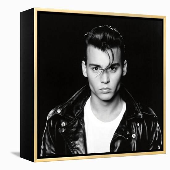 JOHNNY DEPP. "Cry-Baby" [1990], directed by JOHN WATERS.-null-Framed Stretched Canvas