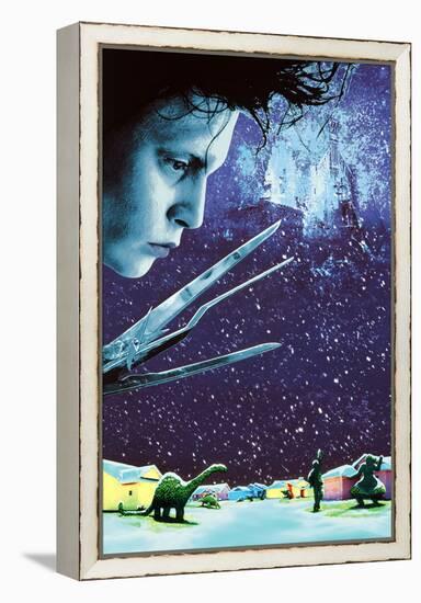 JOHNNY DEPP. "EDWARD SCISSORHANDS" [1990], directed by TIM BURTON.-null-Framed Premier Image Canvas