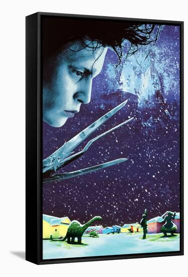 JOHNNY DEPP. "EDWARD SCISSORHANDS" [1990], directed by TIM BURTON.-null-Framed Premier Image Canvas