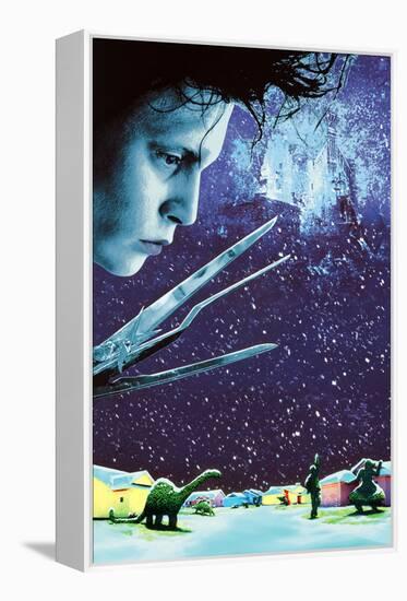 JOHNNY DEPP. "EDWARD SCISSORHANDS" [1990], directed by TIM BURTON.-null-Framed Premier Image Canvas