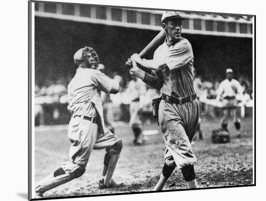 Johnny Evers of the Chicago Cubs in Action During 1906-null-Mounted Giclee Print