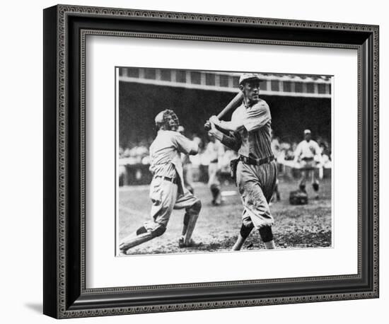 Johnny Evers of the Chicago Cubs in Action During 1906-null-Framed Giclee Print