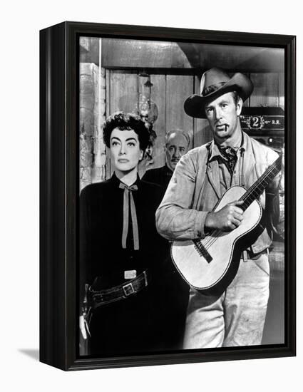 Johnny Guitar, Joan Crawford, Sterling Hayden, 1954-null-Framed Stretched Canvas