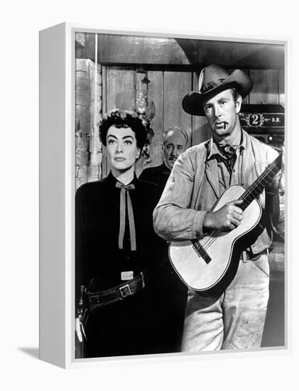 Johnny Guitar, Joan Crawford, Sterling Hayden, 1954-null-Framed Stretched Canvas
