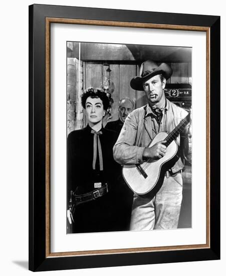 Johnny Guitar, Joan Crawford, Sterling Hayden, 1954-null-Framed Photo