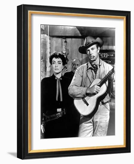 Johnny Guitar, Joan Crawford, Sterling Hayden, 1954-null-Framed Photo