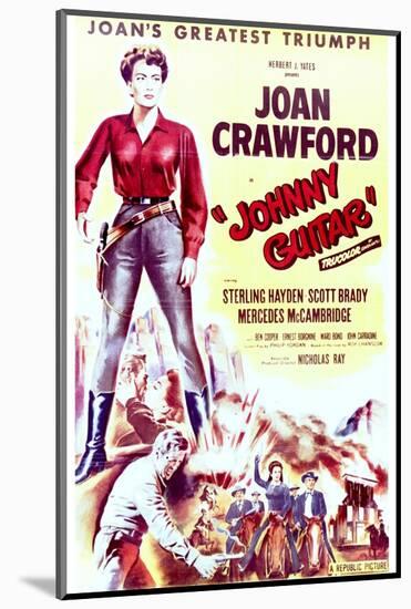 Johnny Guitar - Movie Poster Reproduction-null-Mounted Photo