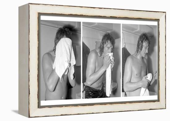 Johnny Hallyday, Backstage-null-Framed Premier Image Canvas