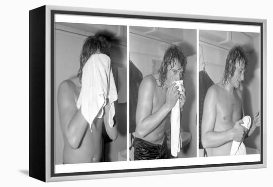 Johnny Hallyday, Backstage-null-Framed Premier Image Canvas