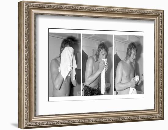 Johnny Hallyday, Backstage-null-Framed Photographic Print