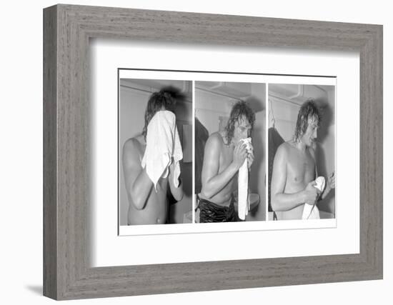 Johnny Hallyday, Backstage-null-Framed Photographic Print