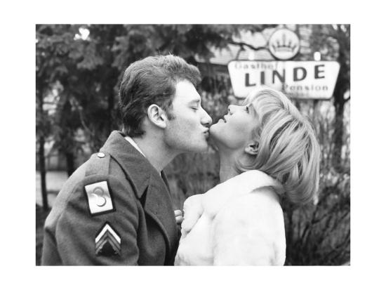 Johnny Hallyday Kissing Sylvie Vartan Photographic Print Dr Art Com