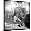 Johnny Hallyday Looking at Himself in a Mirror, Backstage-Marcel DR-Mounted Photographic Print