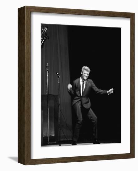 Johnny Hallyday on the Famous Olympia's Stage, Paris, 1960'S-Marcel Begoin-Framed Photographic Print