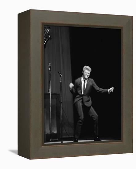 Johnny Hallyday on the Famous Olympia's Stage, Paris, 1960'S-Marcel Begoin-Framed Premier Image Canvas