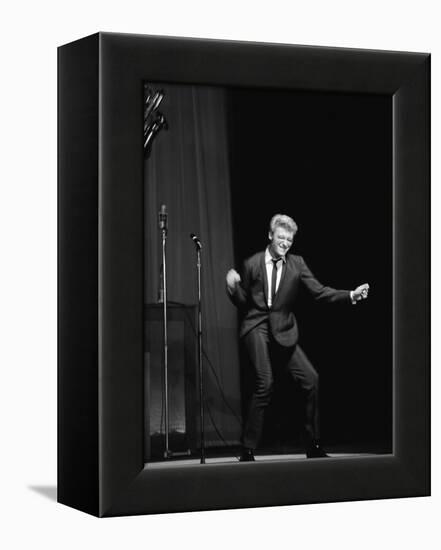 Johnny Hallyday on the Famous Olympia's Stage, Paris, 1960'S-Marcel Begoin-Framed Premier Image Canvas