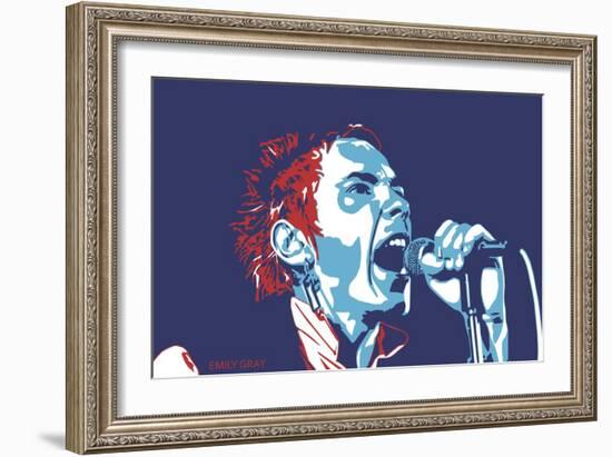 Johnny Rotten - God Save the Queen-Emily Gray-Framed Giclee Print