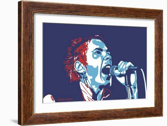 Johnny Rotten - God Save the Queen-Emily Gray-Framed Giclee Print