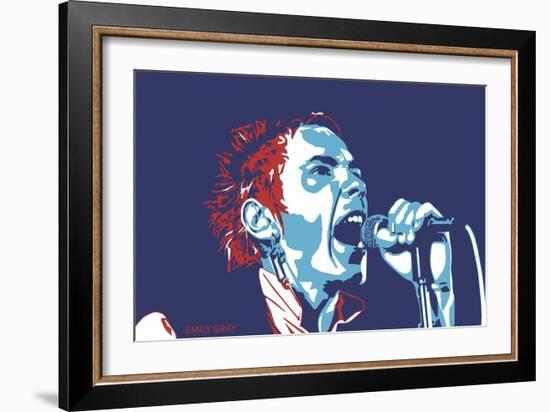 Johnny Rotten - God Save the Queen-Emily Gray-Framed Giclee Print
